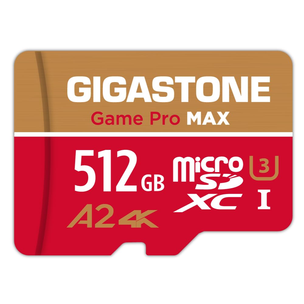 【貨物輸送無料】GIGASTONE マイクロsd歌留多 1結核症-4-1 Core Group 色：512GB Game Pro MAX 1枚仕掛ける、大きさ：512GB Game Pro MAX 1-Pack