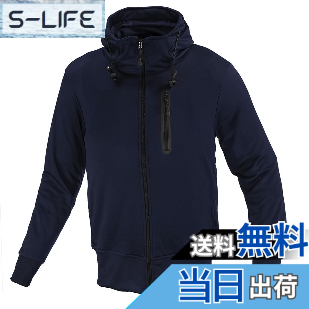 【貨物輸送無料】コミネ(KOMINE) 自動二輪車用 保護KVパーカー JK-604 1290 秋冬春向け プロテクター CE標準尺度気泡管水準器2 色：米国海軍、大きさ：3XL