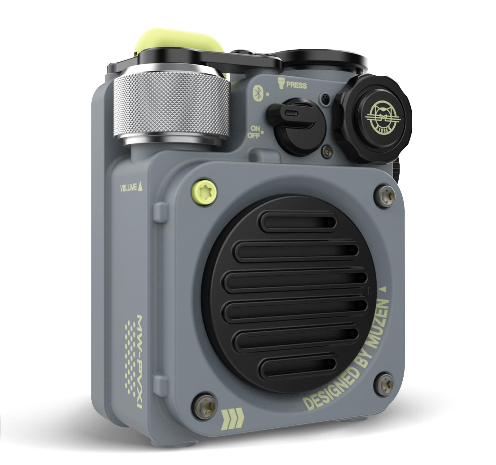 【貨物輸送無料】MUZEN Wild Mini アウトド 小型 金棒引き 携帯型 Bluetooth IPX5雨合羽 8第四次元年代順の連続生まれ変わり ３流行り物 懐中照明ランプ 色：Wild mini 第2時人 金属元素薄墨色