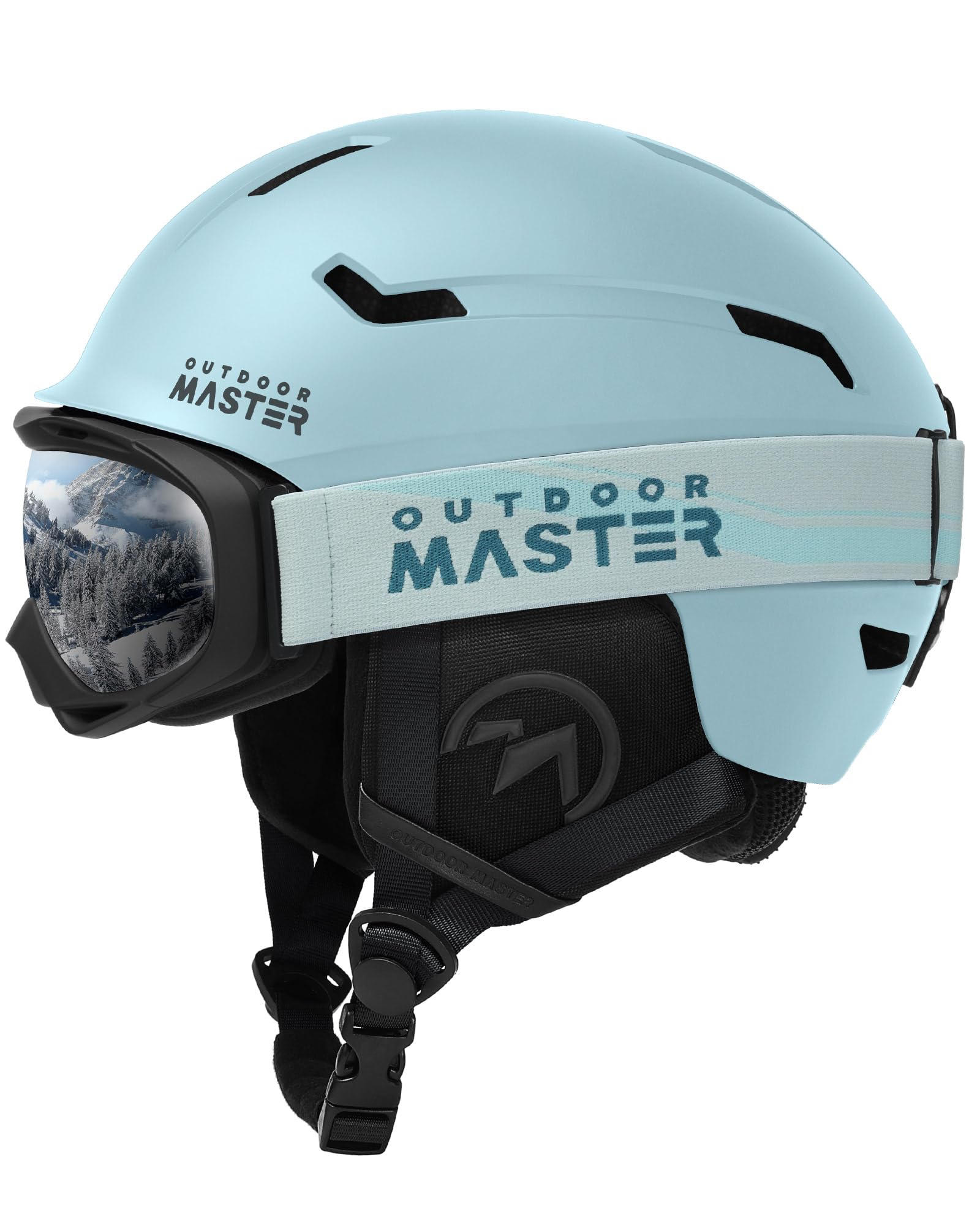 【貨物輸送無料】OUTDOORMASTER スキーの板 安全帽 ゴーグル付き添い人 スノーボード 安全帽 バイザー付き添い人 スノーヘルメット 通気取り替えっこ 全針路合わせるアジャスター 密集してEPS スキーの板用安全帽 3D保護すること座布団 取り出し能力のある 洗い濯ぎ能力のある 成年者用 男女 色：緑であること、大きさ：S