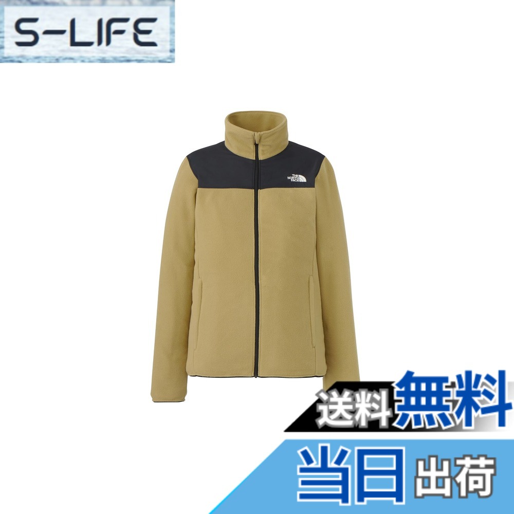 【貨物輸送無料】THE NORTH FACE(ザ・ノース・フェイス) フリース ジャケットマウンテンバーサマイクロジャケットレディース 色：カーキ、大いさ：XL