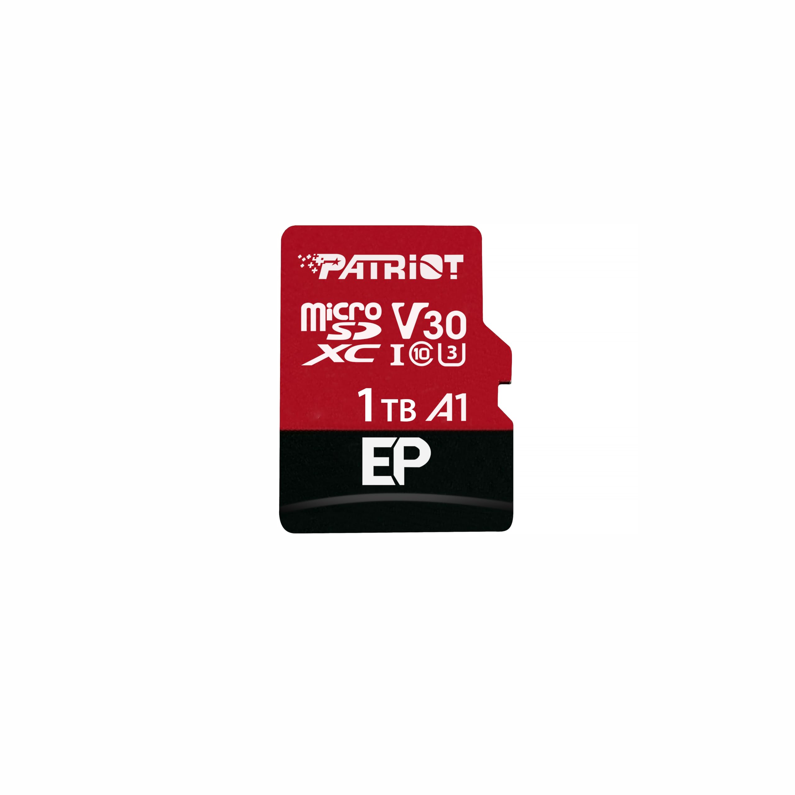 【貨物輸送無料】Patriot EP Series Micro SDXC V30 A1 UHS-I U3 4K UHD Memory Card Parent 色：赤いこと/黒いこと、大きさ：1結核症