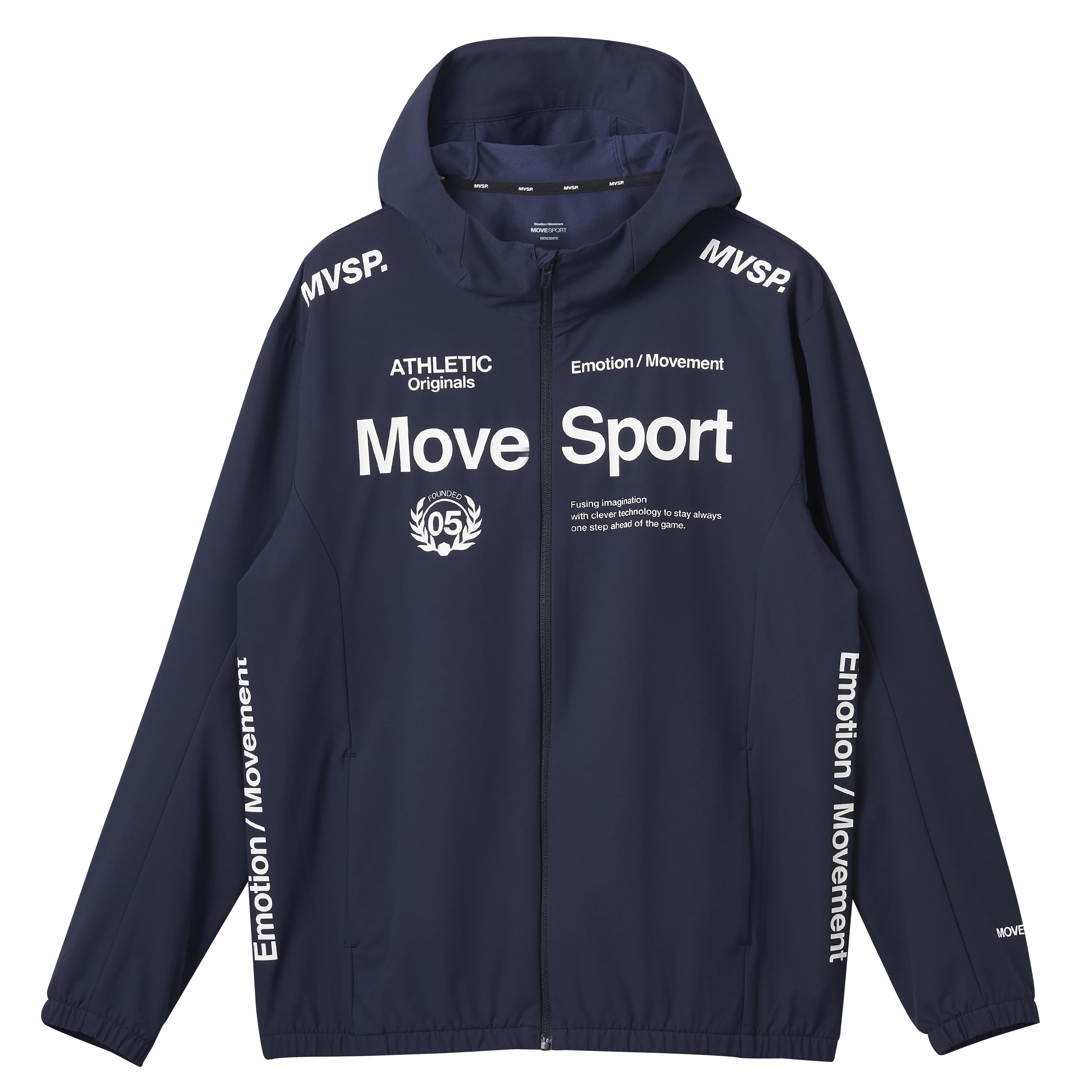 【貨物輸送無料】[デサント] ティーシャツ MOVESPORT 【石川祐希着付けるひな形あり】 AIRY TRANSFER 点火装置ウォーム フルジップフーディー 軽さ 4WAY伸ばすこと 保温 はっ水 形づくる 駈けっくら 色：NV00(ST4FJK21M)、大きさ：M