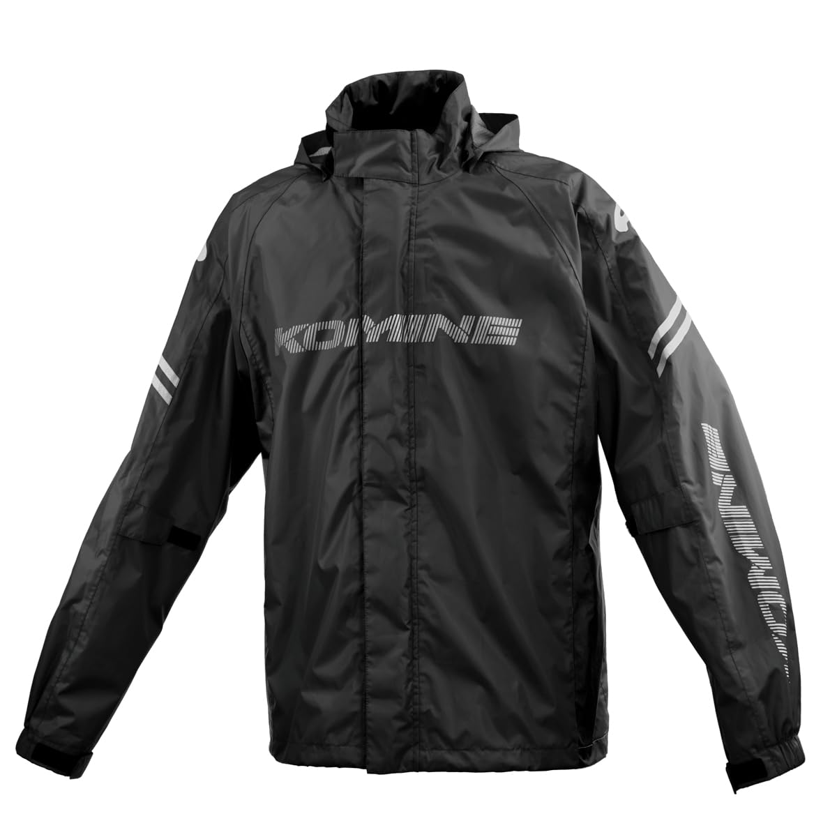 【貨物輸送無料】コミネ(KOMINE) 自動自転車用 ブレスターレインウェアフィアート RK-539 RK-5393 雨具 カッパ 雨合羽 色：KOMINE Black、大きさ：3XLB