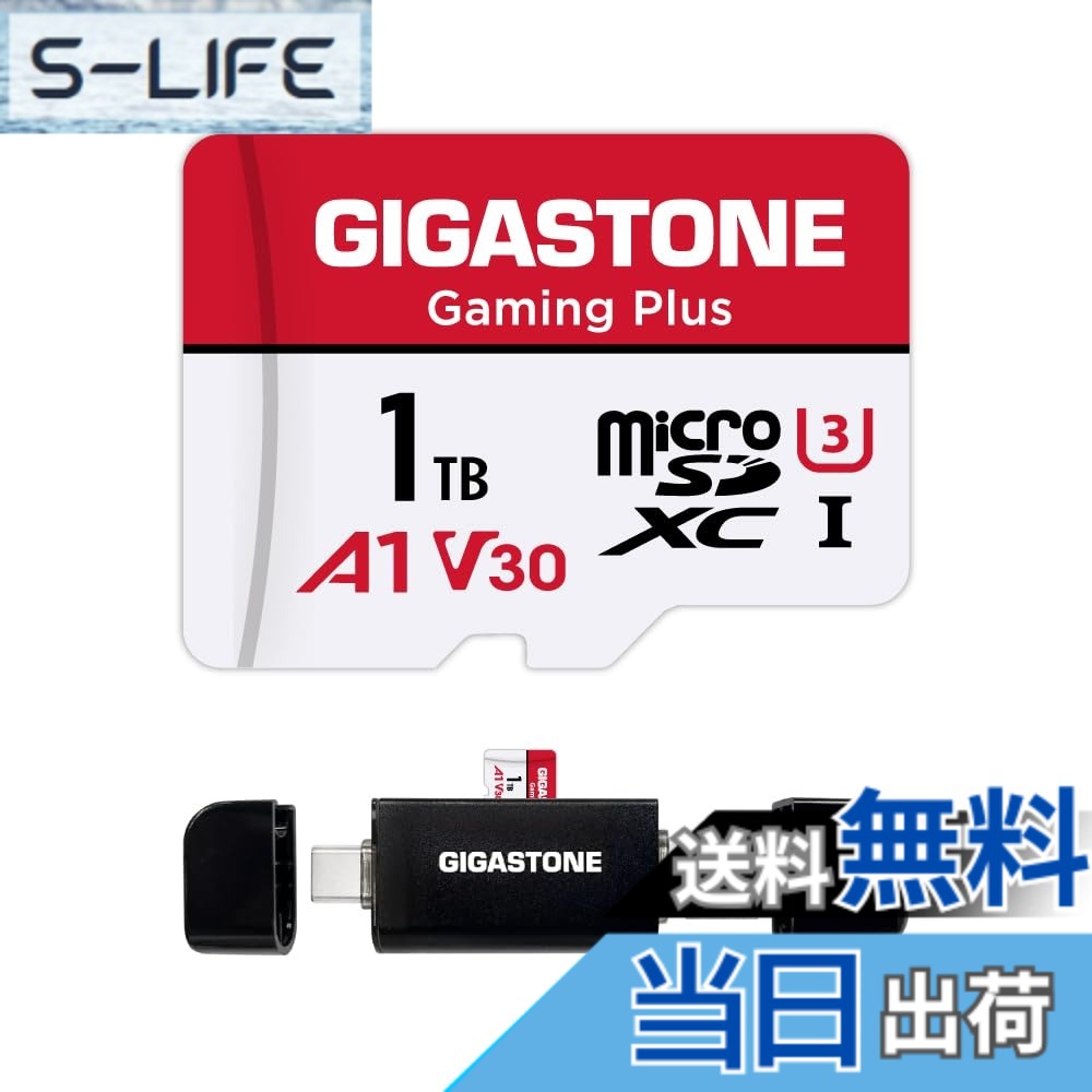 【貨物輸送無料】GIGASTONE マイクロsd歌留多 1結核症-2-1 Core Group 色：1結核症 Gaming Plus 1枚+Type C歌留多愛読者、大きさ：1結核症