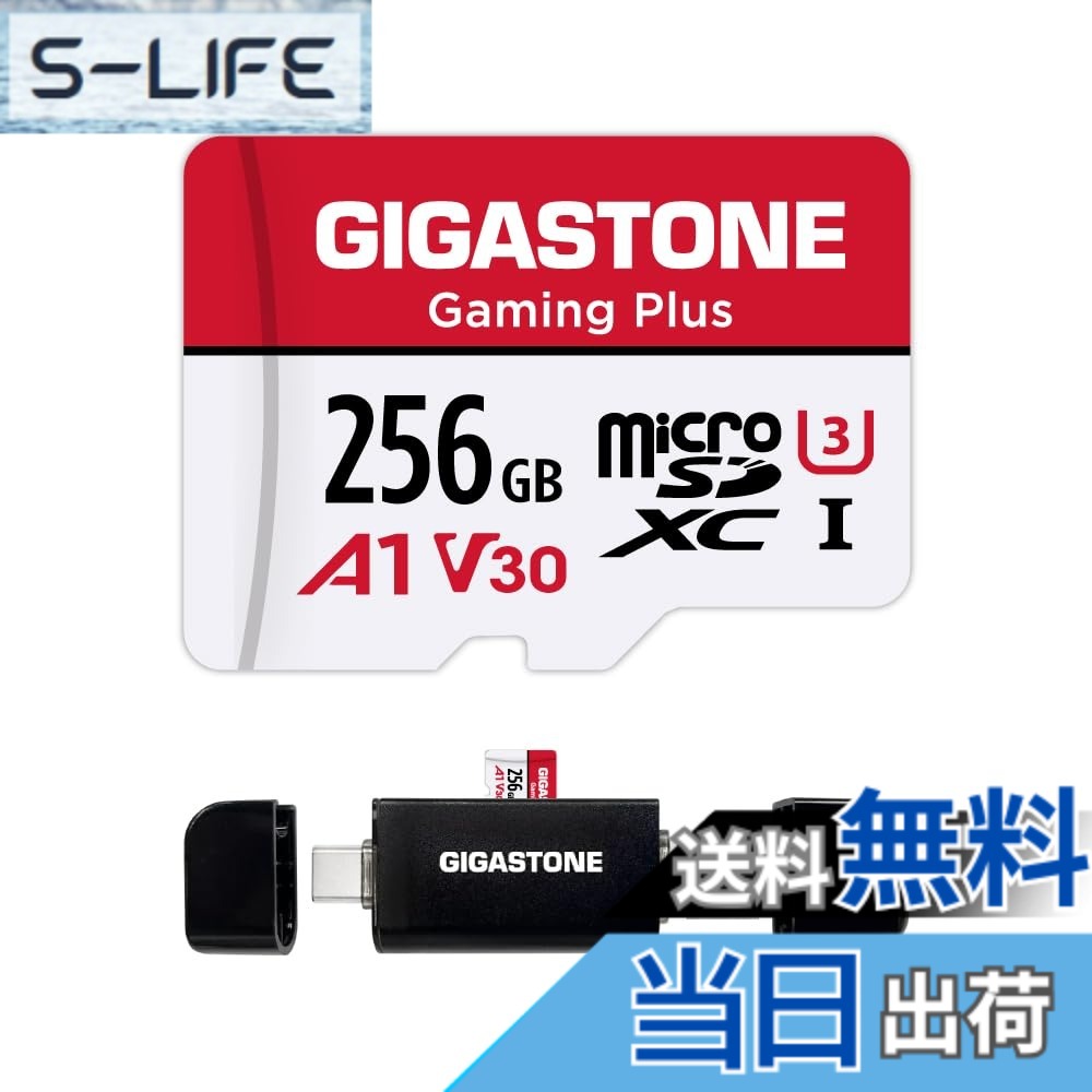 【貨物輸送無料】GIGASTONE マイクロsd歌留多 256-2-1 Core Group-Redwhite 色：256GB Gaming Plus 1枚+歌留多愛読者