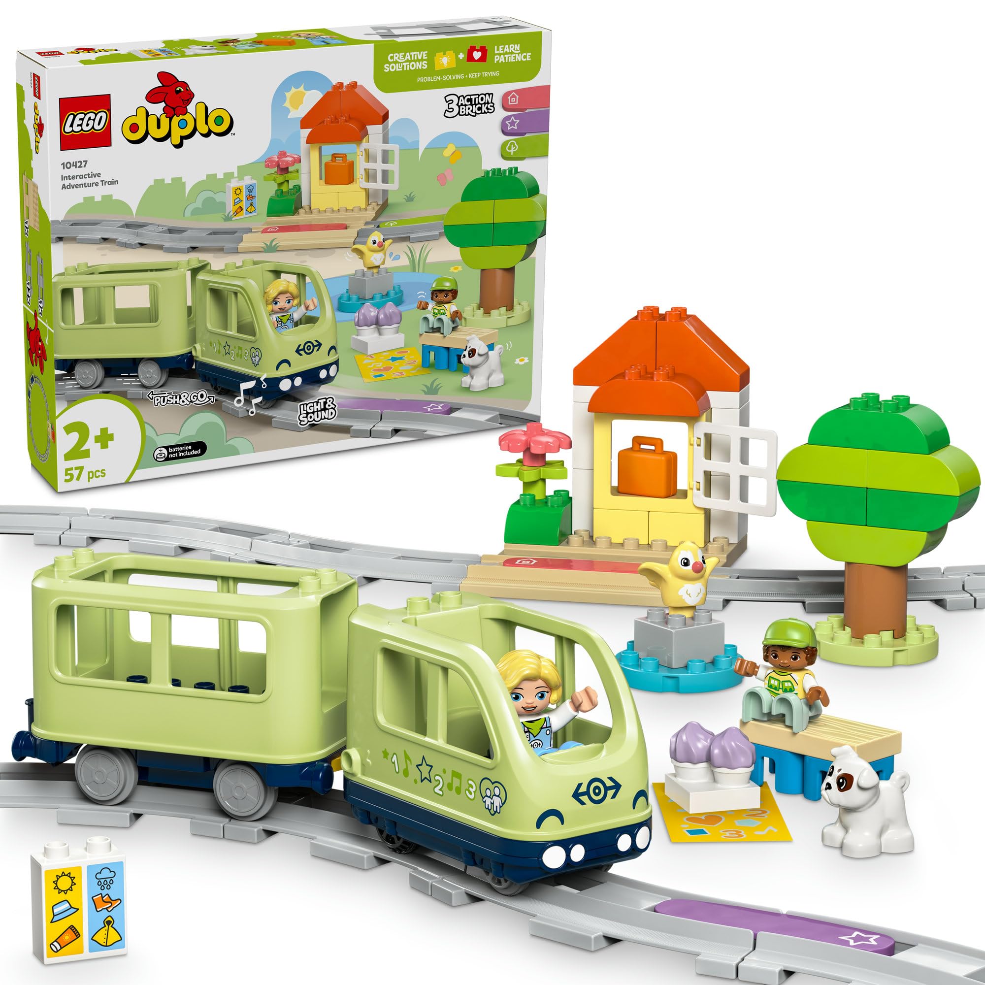 【貨物輸送無料】レゴ(LEGO) デュプロ はじめてのまちづくり書き割り (1歳半~6歳/男女兼用) どうぶつ でんしゃ おかい其の儀で知育命のせんたく 022 色：マルチ色つや