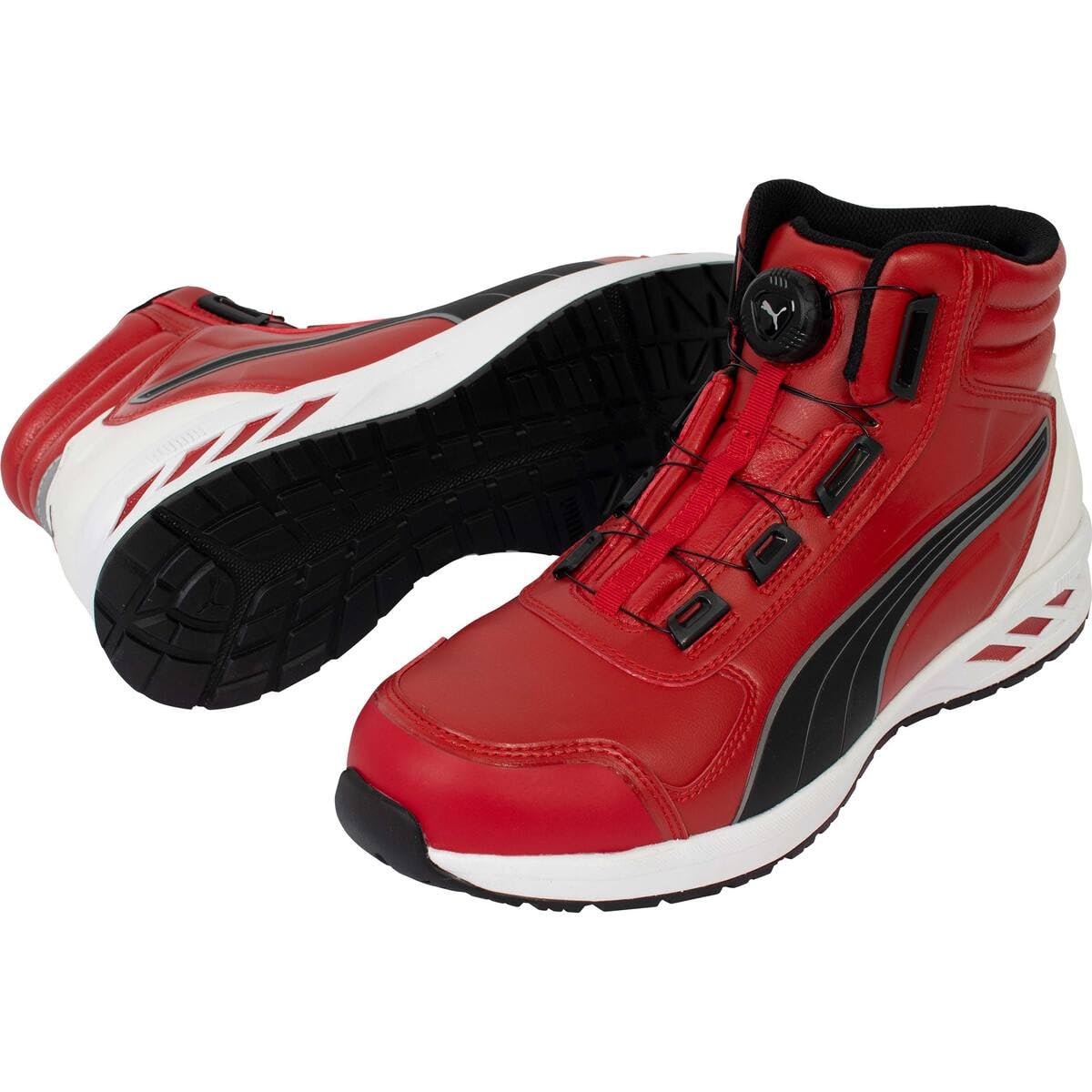 【貨物輸送無料】PUMA SAFETY(プーマセーフティー) メンズ JSAA A種お墨付き 先芯組みあわせる脂 ぼうぜん自失吸い入れる細工物シューズ 色：赤いこと、大きさ：28.0 珊