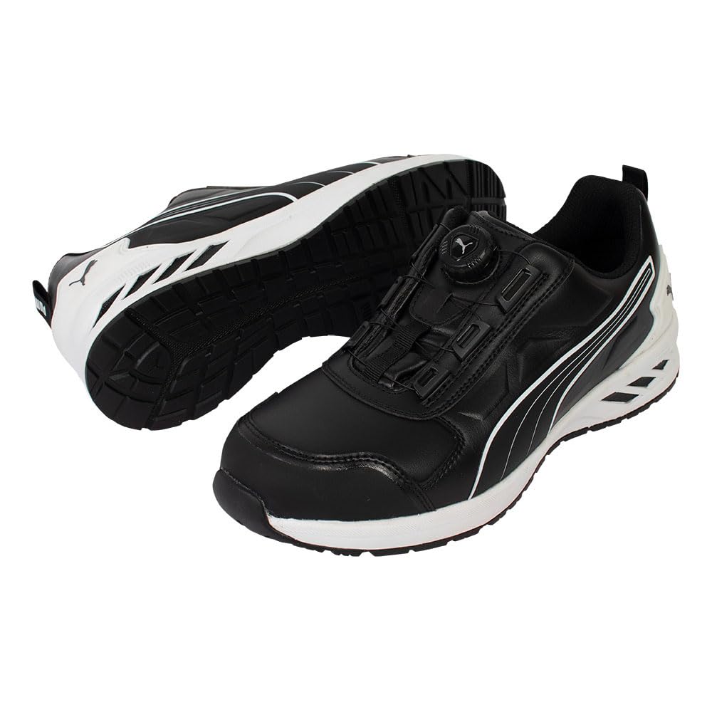 【貨物輸送無料】PUMA SAFETY(プーマセーフティー) メンズ JSAA A種お墨付き 先芯組みあわせる脂 ぼうぜん自失吸い入れる細工物シューズ 色：黒いこと、大きさ：26.0 珊