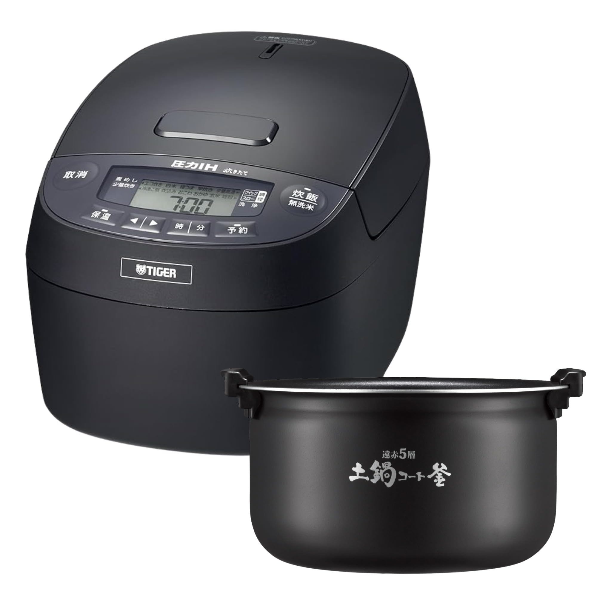 【貨物輸送無料】剪断応力IH炊飯器 色：黒いこと、大きさ：5.5合
