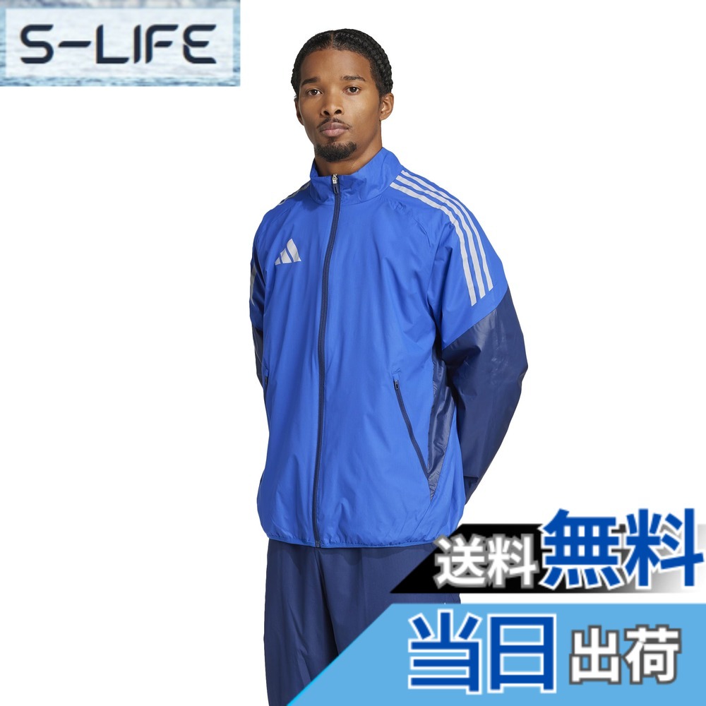 【貨物輸送無料】adidas(アディダス) 蹴球 ジャケットウインドジャケット KSB76メンズ 色：野球クラブロイヤル青碧/チームネイビーブルー (JP1260)、大きさ：S