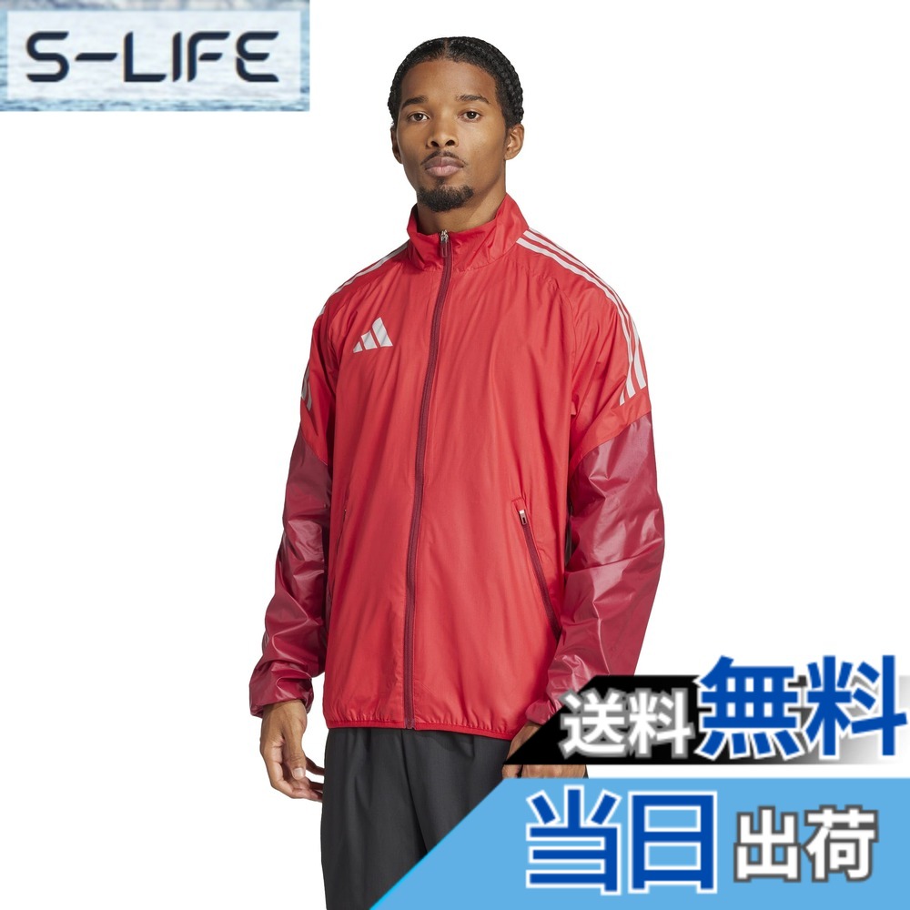 【貨物輸送無料】adidas(アディダス) 蹴球 ジャケットウインドジャケット KSB76メンズ 色：野球クラブ力強さ赤いこと/チームカレッジバーガンディ (JP2753)、大きさ：M