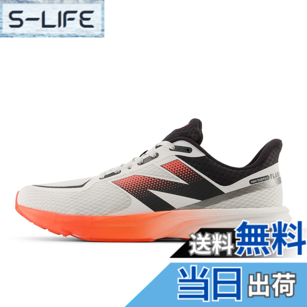 【送料無料】new balance(ニューバランス) メンズ DynaSoft Flash v7 フラッシュ トレーニング 部活ランニングシューズ 色：WR7(WHITE/RED)、サイズ：27.5 cm D｜S-LIFE