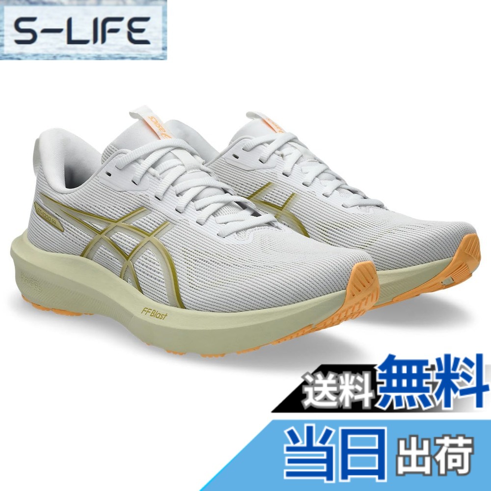 【送料無料】asics(アシックス) メンズ GT-1000 14ランニングシューズ 色：100(ホワイト/レモングラス)、サイズ：28.5 cm 2E｜S-LIFE