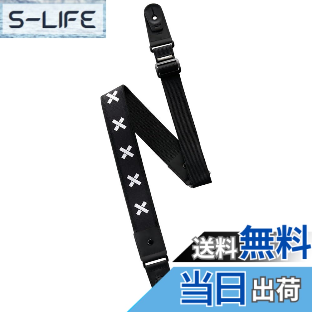 【送料無料】basiner ベイシナー ギターストラップ DURA STRAP VITALGRIP 色:White Cross|S-LIFE