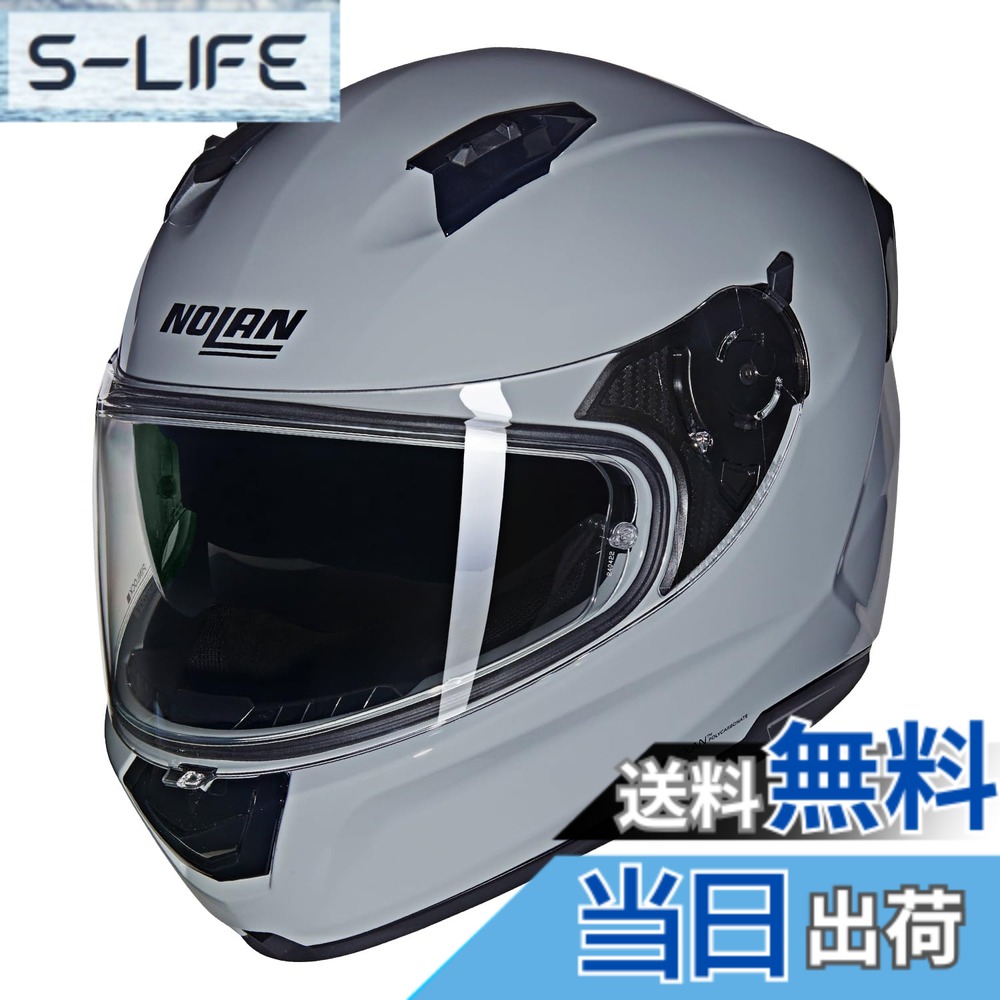 【貨物輸送無料】【国内置き目品】 NOLAN (ノーラン) 自動二輪車用 安全帽 盛りだくさん人間の顔 N60-6 色：GRAY/303、大きさ：S
