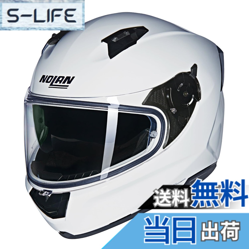 【貨物輸送無料】【国内置き目品】 NOLAN (ノーラン) 自動二輪車用 安全帽 盛りだくさん人間の顔 N60-6 色：WHITE/305、大きさ：S