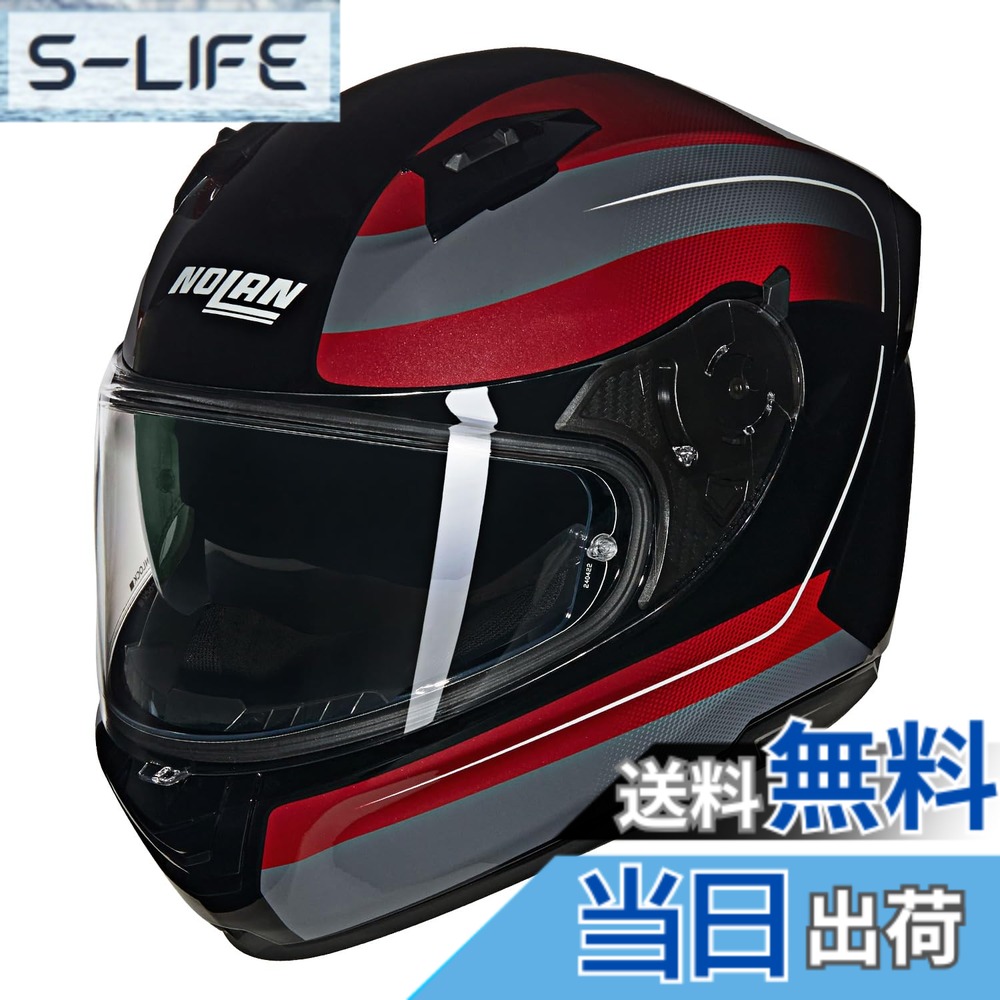 【送料無料】【国内正規品】 NOLAN (ノーラン) バイク用 ヘルメット フルフェイス N60-6 色：RED/345、サイズ：XL｜S-LIFE