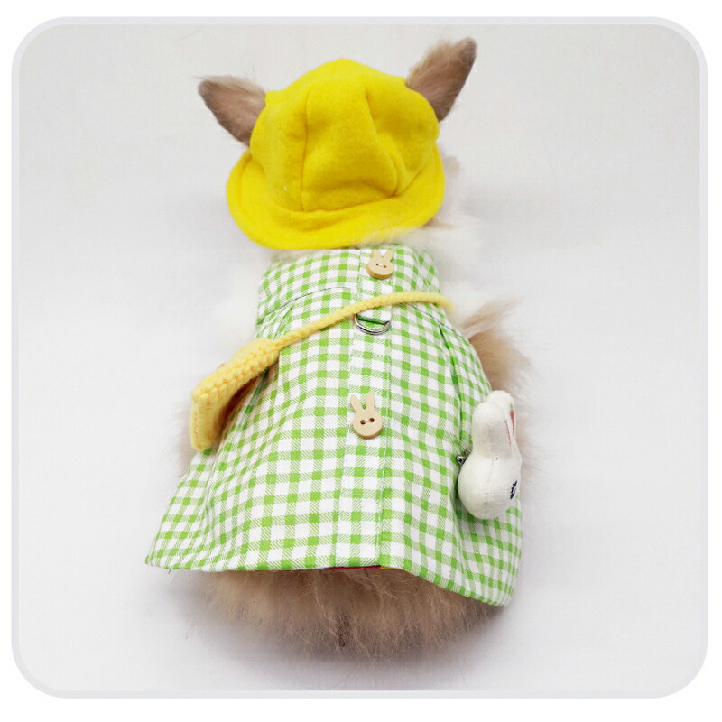 楽天市場 P5倍 マラソンクーポン うさぎ用 服 うさぎ ハーネス モルモット 用 服 うさぎ服 小動物用 お散歩 お出かけ用ハーネス うさぎ用 果物 かわいい 薄目生地 涼しい 記念撮影 小動物 仮装 ペット用品 簡単装着 花柄 調節可能 かわいい Yokiの雑貨