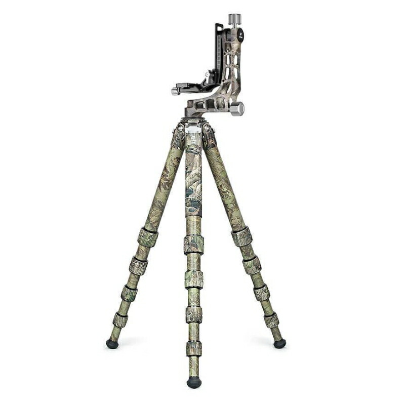 【並行輸入品】Leofoto (レオ映し絵) LS-365C+PG-1 Leofoto (レオ映し絵) LS-365C+PG-1 炭素三脚架+ジンバル雲台 フルカモフラージュ