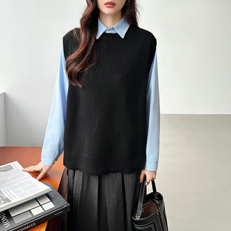 11/5！クーポンで2,340円】 ニットベスト レディース ニット