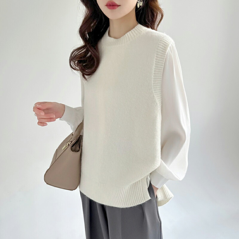 10/21！クーポンで2,340円】 ニットベスト レディース ニット