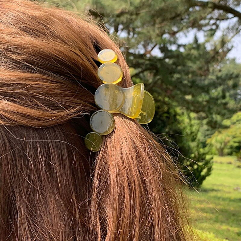 シンプル バンスクリップ ヘアクリップ ジュエリー バレッタ 髪留め レディース ヘアアクセサリー 白 【年間ランキング6年連続受賞】