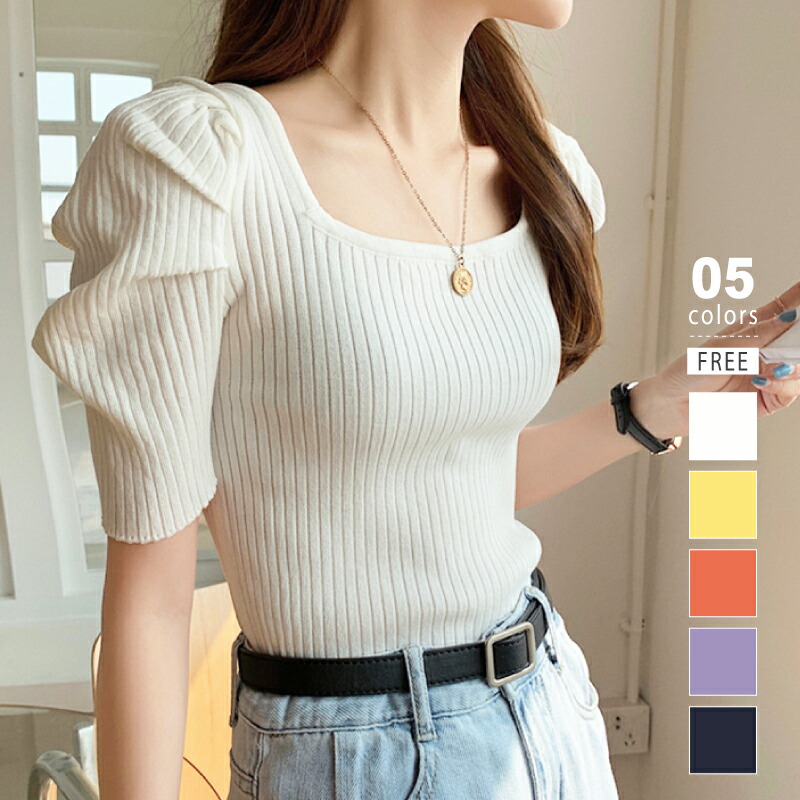 3/31！クーポンで1,660円】 パワショル サマーニット トップス ニット 