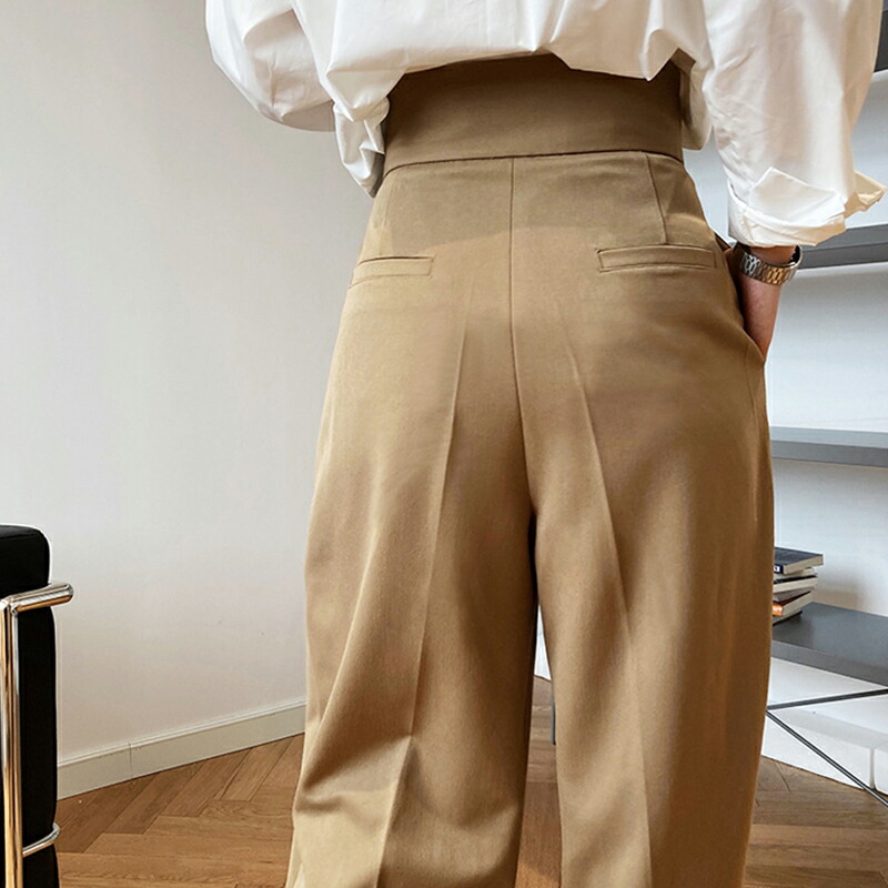 10/11！クーポンで3,480円】 タックワイドパンツ レディース