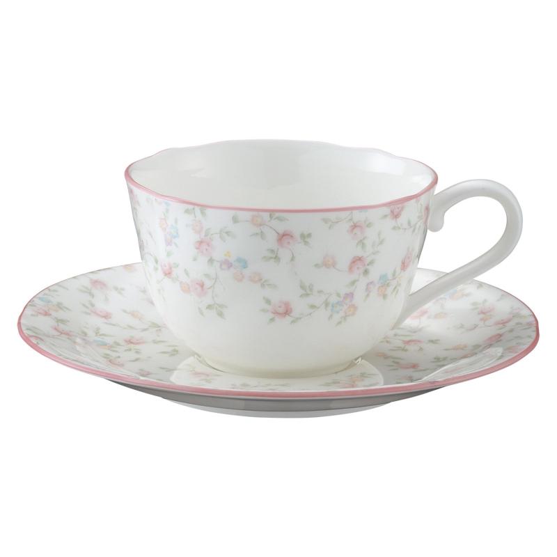 Noritake ボーンチャイナ キューティーローズ カップ&amp;ソーサー｜SLOPEUP