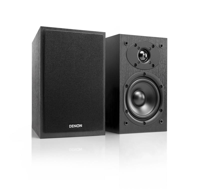 デノン Denon SC-M41 2.5cmソフトドームツイーター 12cmウーファー 高剛性キャビネット バナナプラグ対応 大型スクリュー式スピーカー端子 ブラック SC-M41BKEM|SLOPEUP