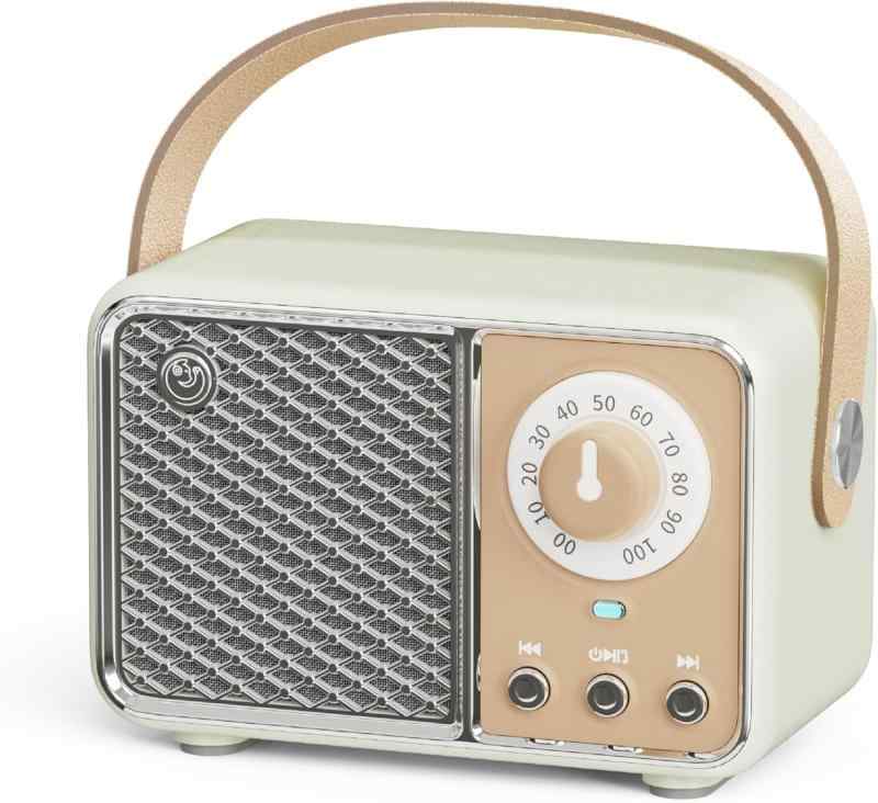 楽天市場】可愛い レトロ Bluetoothスピーカー つまみ型ボリューム無