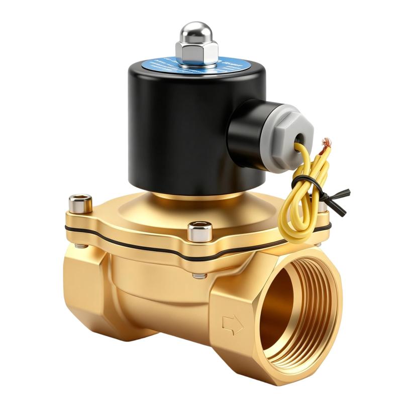 Heschen 真鍮電気ソレノイドバルブ 2W-320-32 PT 1-1/4インチ DC12V 直動水 常閉交換用バルブ｜SLOPEUP
