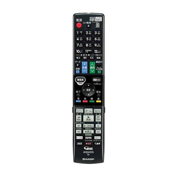 SHARP/シャープ ブルーレイディスクレコーダー用 リモコン [0046380270] (0046380270)