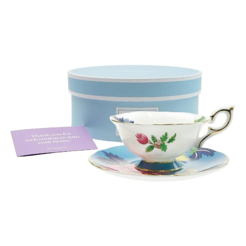 ウェッジウッド (Wedgwood) ワンダーラスト サファイア ガーデン ティーカップソーサー [並行輸入品]｜SLOPEUP