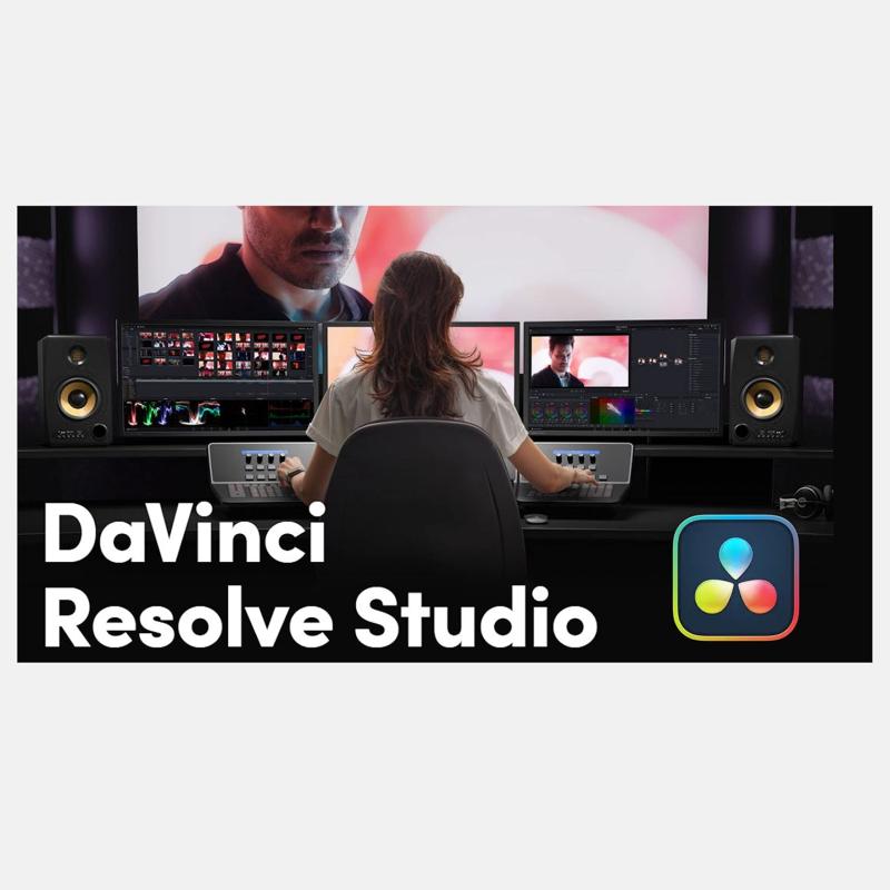 Blackmagic Design (ブラックマジック デザイン) DaVinci Resolve Studio (ダビンチリゾルブスタジオ) 編集用ソフトウェア (アクティベーションカード)｜SLOPEUP