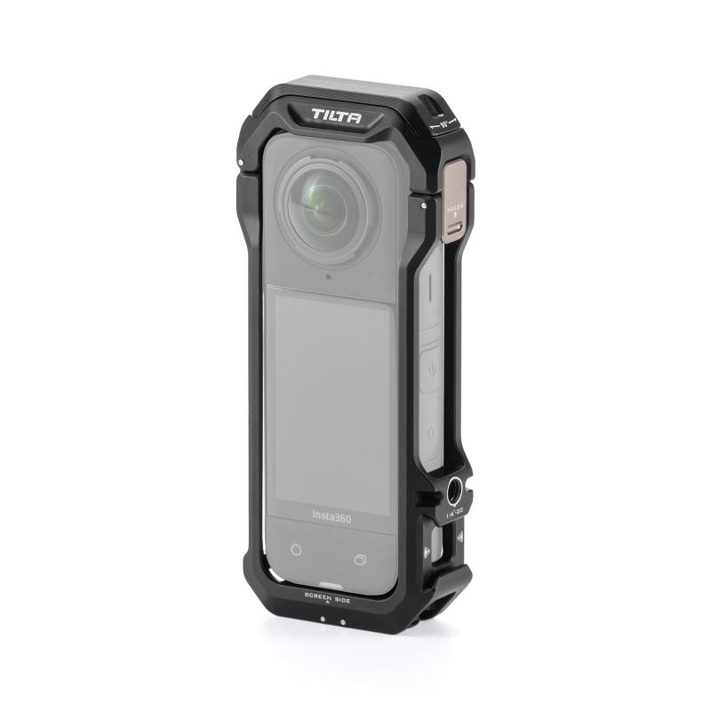TILTA フルカメラケージ Insta360 X4対応 コールドシューレシーバー付 1/4"-20スレッド ロケートポイント付 TA-T67-FCC-B|SLOPEUP