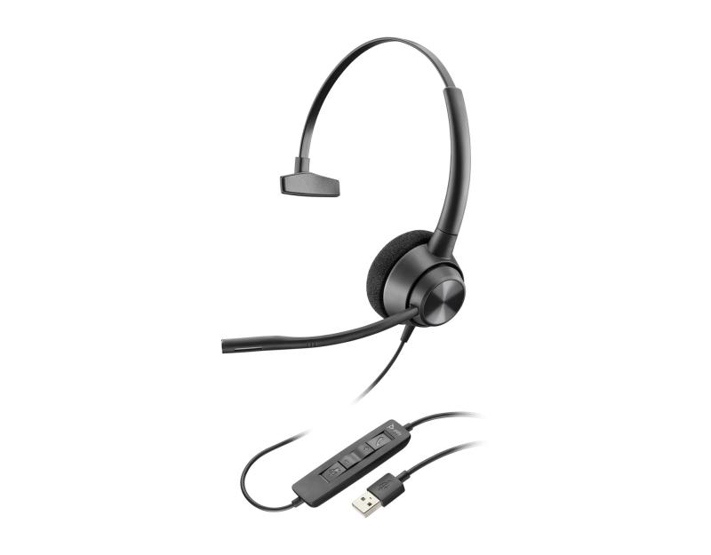 Plantronics EncorePro 310 USB-A 片耳上端仕掛ける 214568-01
