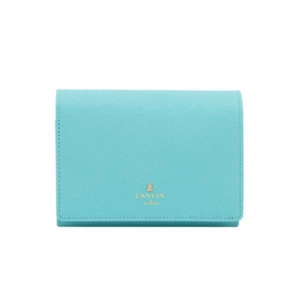 LANVIN en Bleu(ランバンオンブルー) リュクサンブールカラー 二つ折り被せ財布 財布 札入れ カード入れ付き レディース 482037 15,162円
