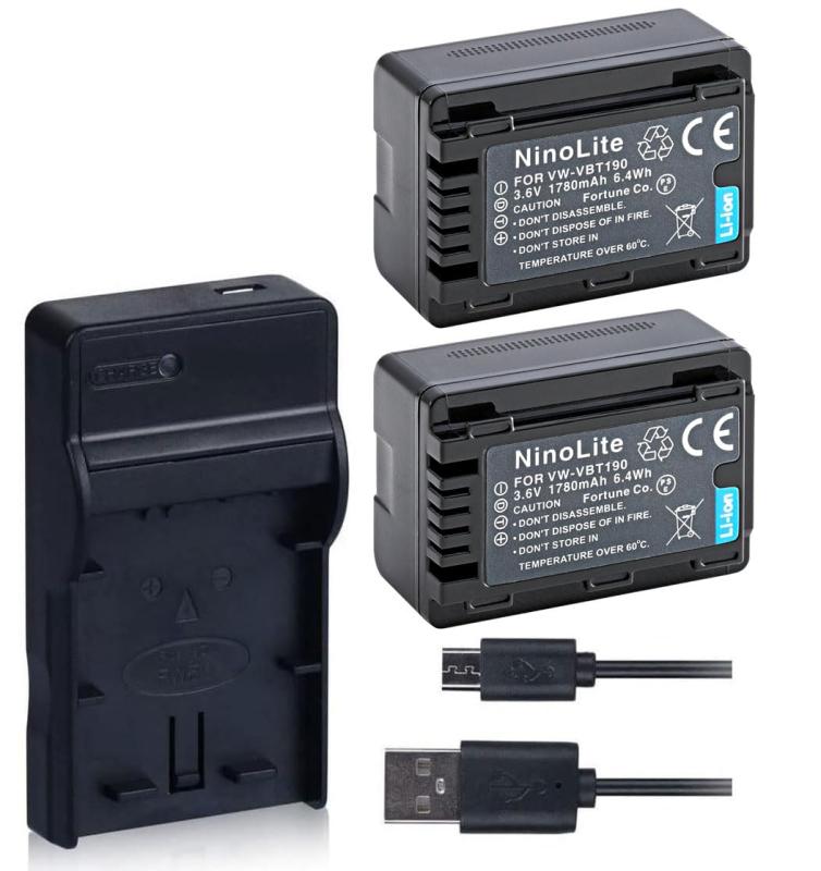 NinoLite VW-VBT190-K 互換 バッテリー/ 充電器