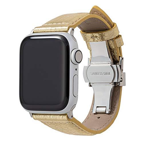 【GRAMAS】 Apple Watch ダンス楽隊 本革なめし革 メタリック 互換性のない 商行為表現スタイル アップルウォッチ ダンス楽隊 apple watch
