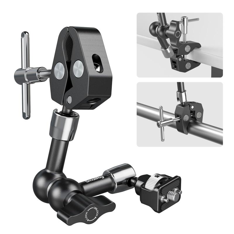 SmallRig 神通力手 蟹型クランプ付き添い人 家電-その他