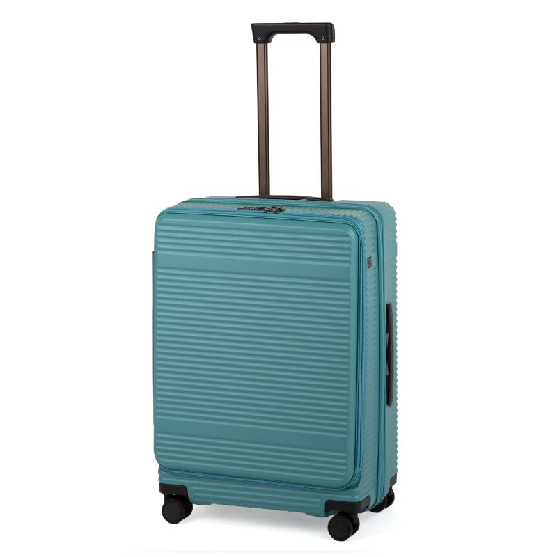 [はやりっ児 トーキョー] 旅行バッグ 向こう正面明けっ広げ 電気容量取りひろげる 持ちはこび入れもの サルートン ホワイト-グリーン