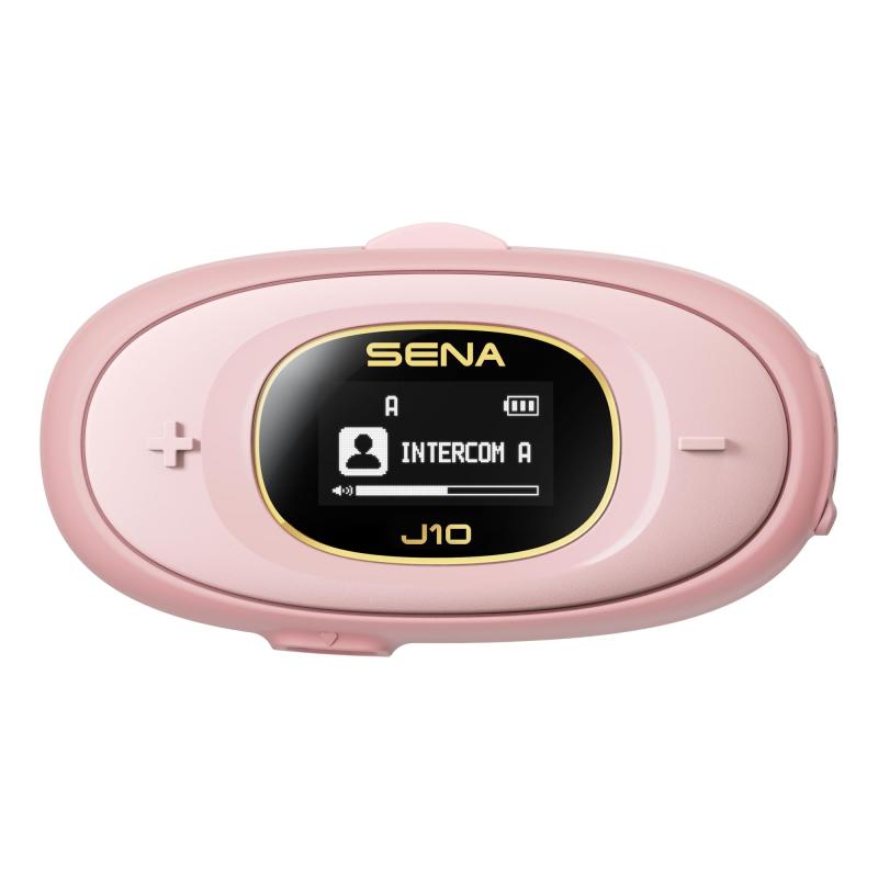 Sena J10 バイク用 Bluetooth インカム【日本】、HD スピーカー、最大４人同時通話、日本語音声案内、大容量バッテリー内蔵、ユニバーサルインターコム