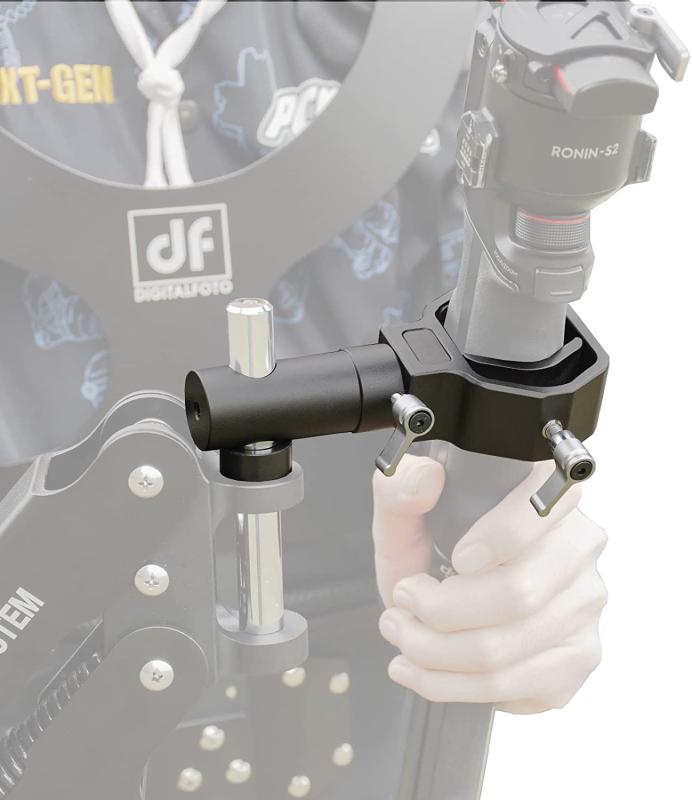 DF DIGITALFOTO TH02ハンドジンバル用のステディカムアームおよびベストジンバルアダプター、合わせる能力のあるな罷めさせる角度、手いの一番の差しわたしが12/13/16粍のジンバルベストと取り替えっこ性があります。