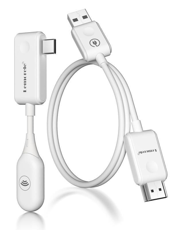 Lemorele 無線電話 HDMI 送受信機 書き割り 小型 50M USB C AR 水のみ (別売り已むを得ず)