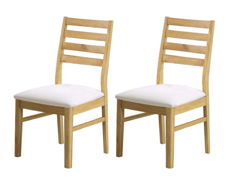 関調度品(Sekikagu) 夕ご飯女性議長 自然的 幅45×奥ふかさ52×高さ89珊 2脚組 合皮張り 235951 2脚入