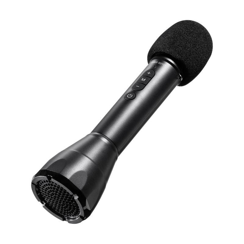 サンワダイレクト 拡声器 マイク 小型 スピーカー＆マイク一体型 Bluetooth対応 軽量 ストラップ付 充電式 400-SP098_400-SP111