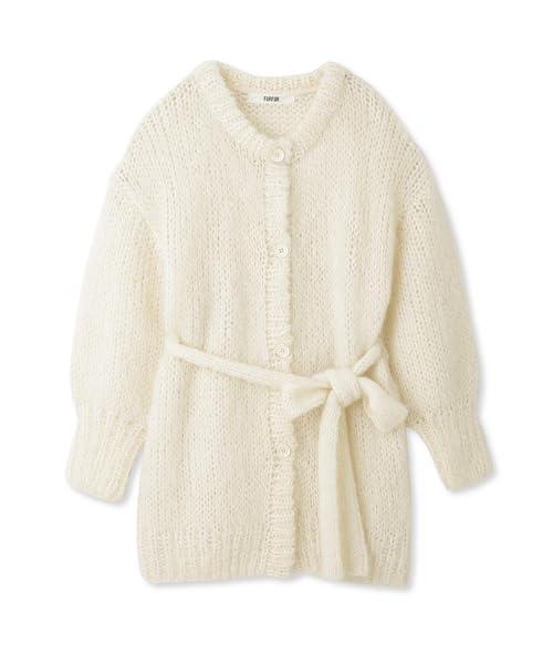 [ファーファー] ハンドモヘアカーディガン RWNT234034 レディース