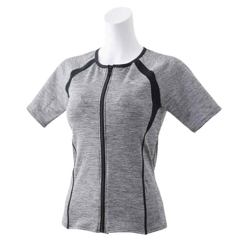 Speedo(スピード) フィットネス水着 Aqmove H/S Top アクムーブハーフスリーブトップ 水泳 レディース 大きい ゆったりサイズ SFW72017E